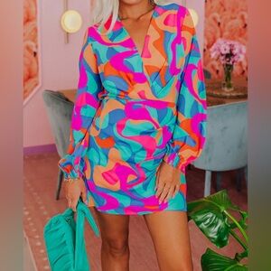 Chic me mini dress size M